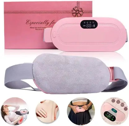 10478 Electric Heating Pad & Massager for Menstrual Cramps & Back Pain, Pink, Composite Fiber & Lycra
