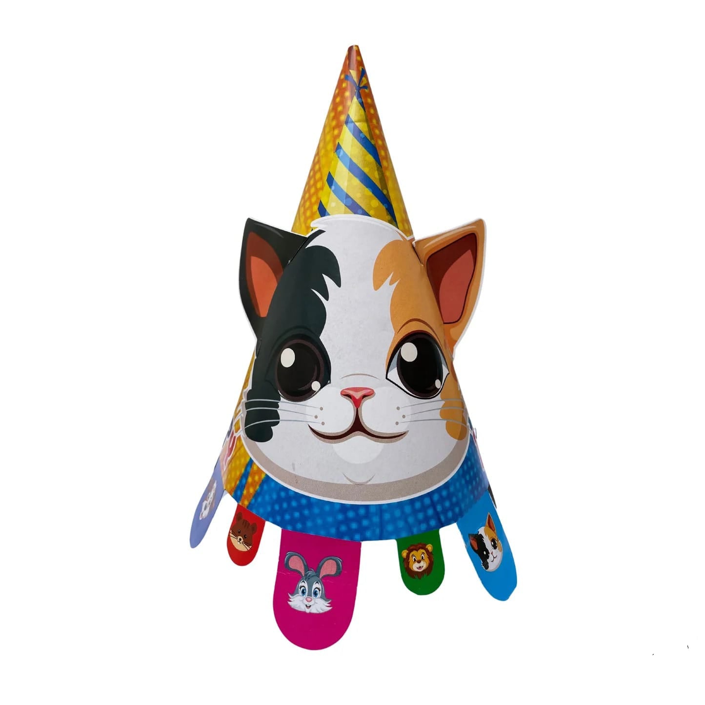 20682 Animal Theme Pop-Out Ears Birthday Party Caps Pack of 6 – Fun and Durable Caps for Kids’ Celebrations, for All Ages