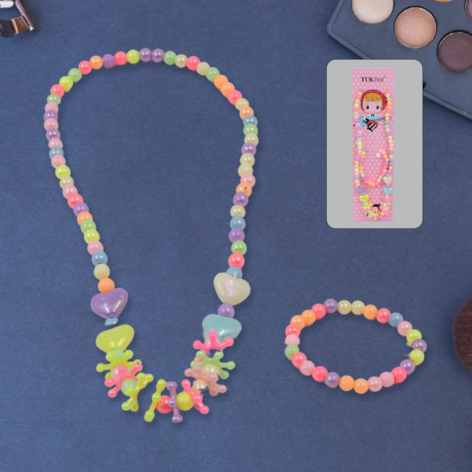 11220 Pearl Pendant Necklace Bracelet (2 Pc Set)