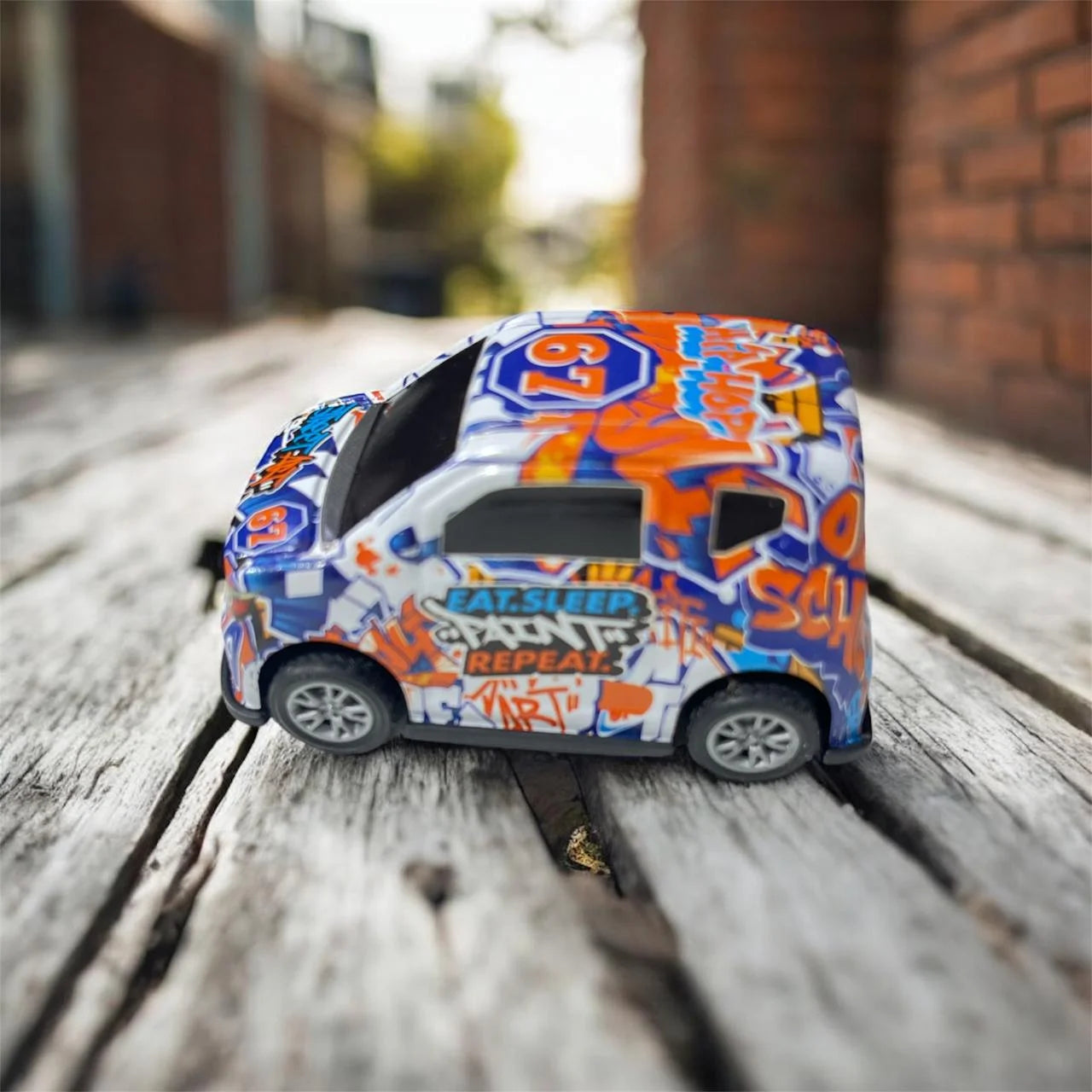 123-12C Car Set of 6 Toy for Kids, Small Racing Pull Back Car, Diecast Model