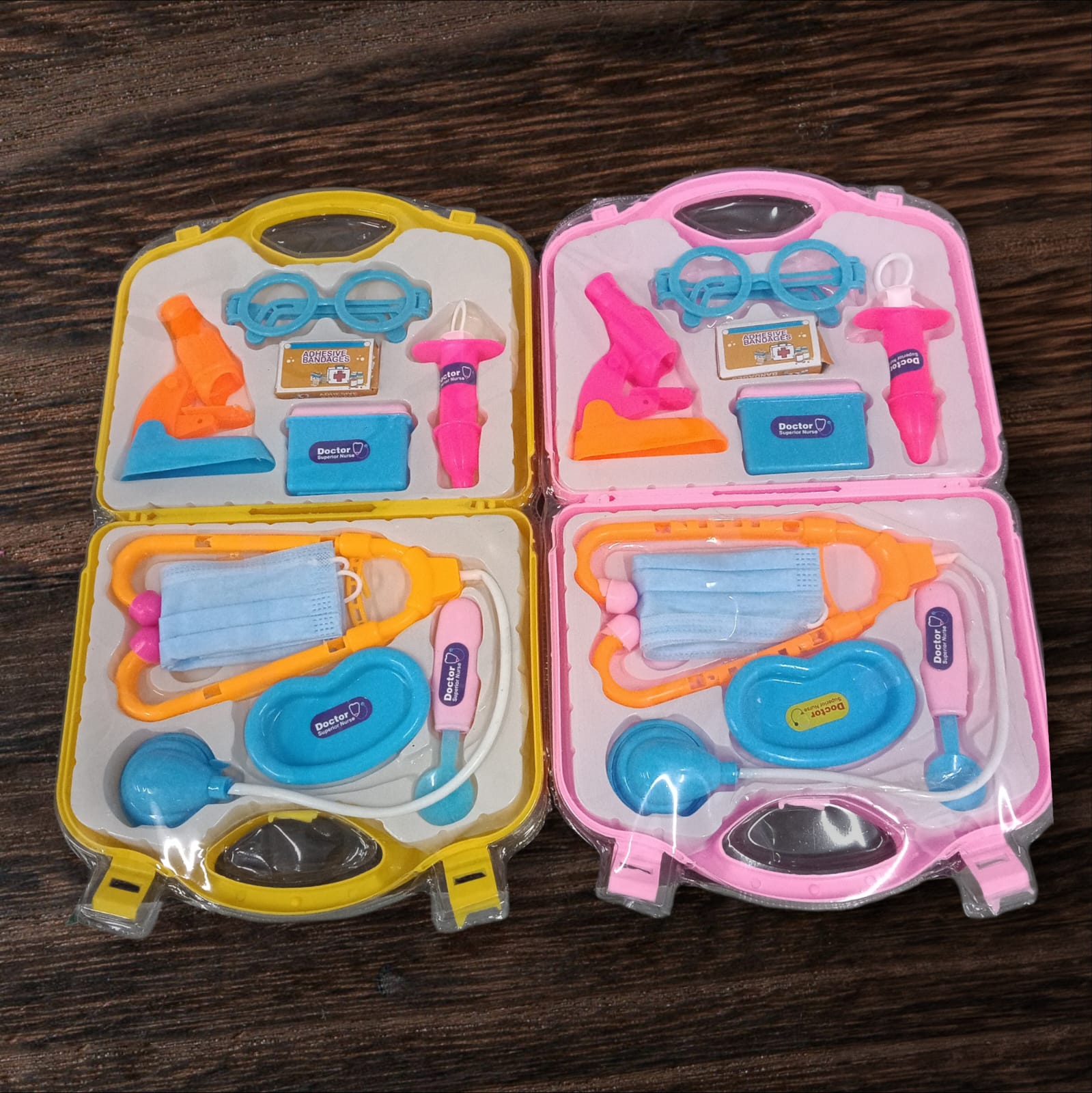 9797 Plastic docter Set Pretend Play / 10 pcs Equipment / Kids Will Love Imaginary Play Set {Random Color}