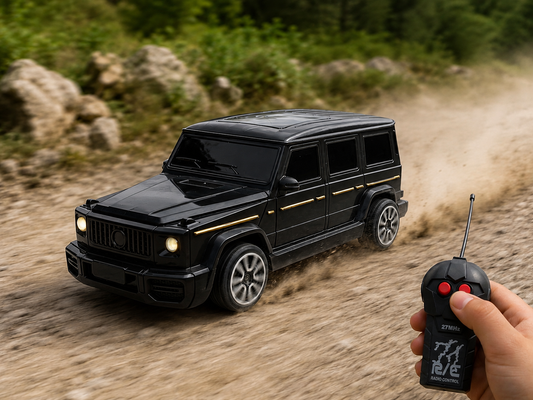 27-B16 Scale Remote Control SUV Model Car | High Speed RC Off-Road Jeep Toy | 4 Channel Remote Control Car for Kids | Black/White