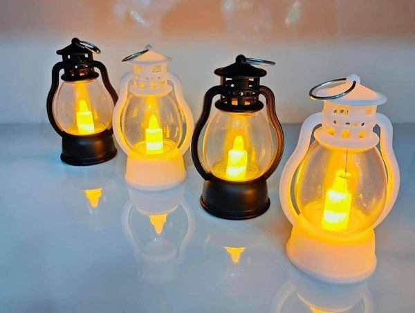 20312 Diwali Hanging Lantern Lamp/Led Light Candle Lanterns Lamp with Shub Deepawali Sticker for Wall Decoration