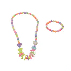 11220 Pearl Pendant Necklace Bracelet (2 Pc Set)