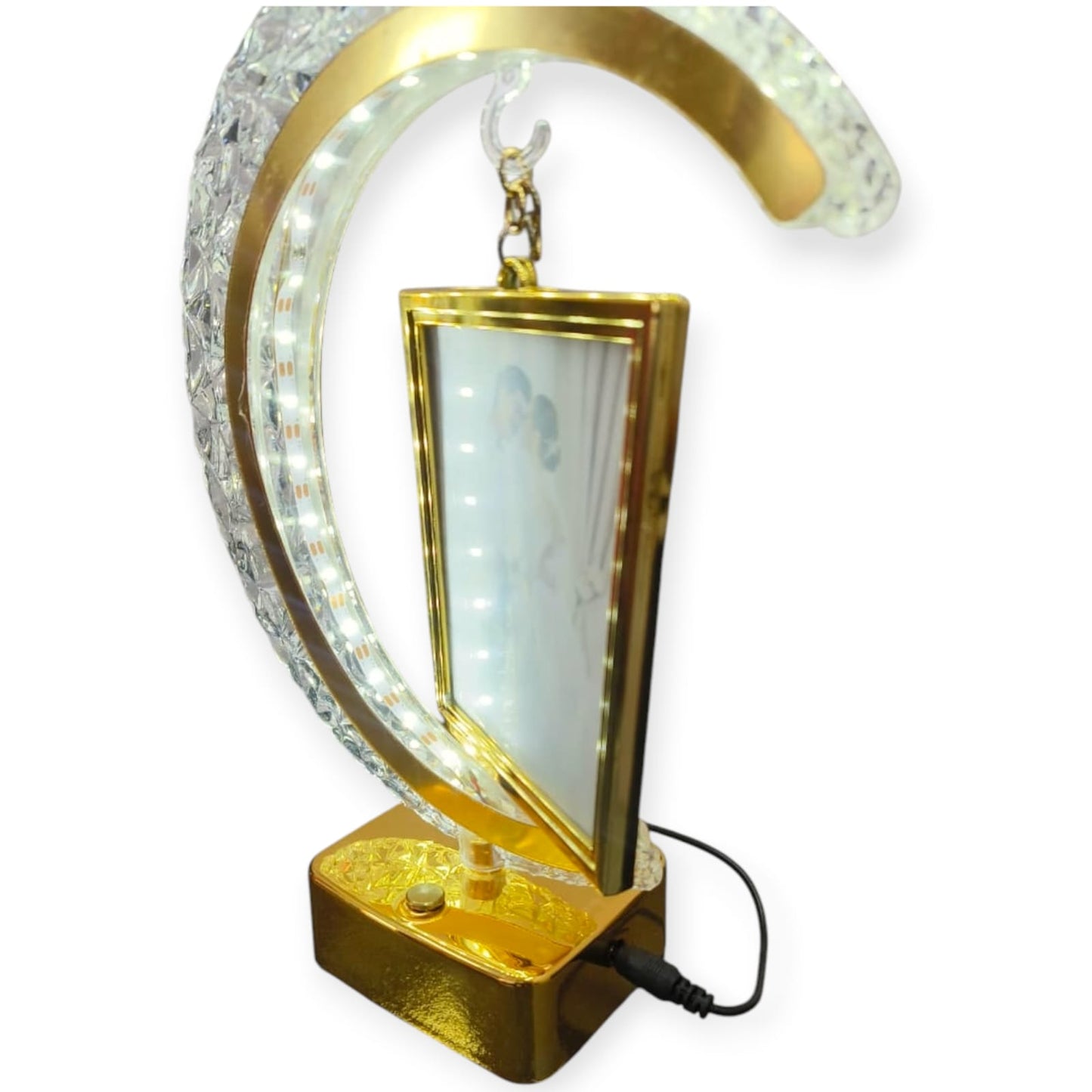 20121 LED Crystal Moon LAMP Photo Frame for Anniversary, BIRTHADY and Special Occasions.