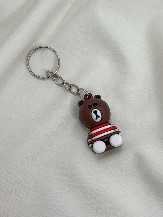 20885 {Pack of 12} Cute Teddy Bear Keychain Set for Kids