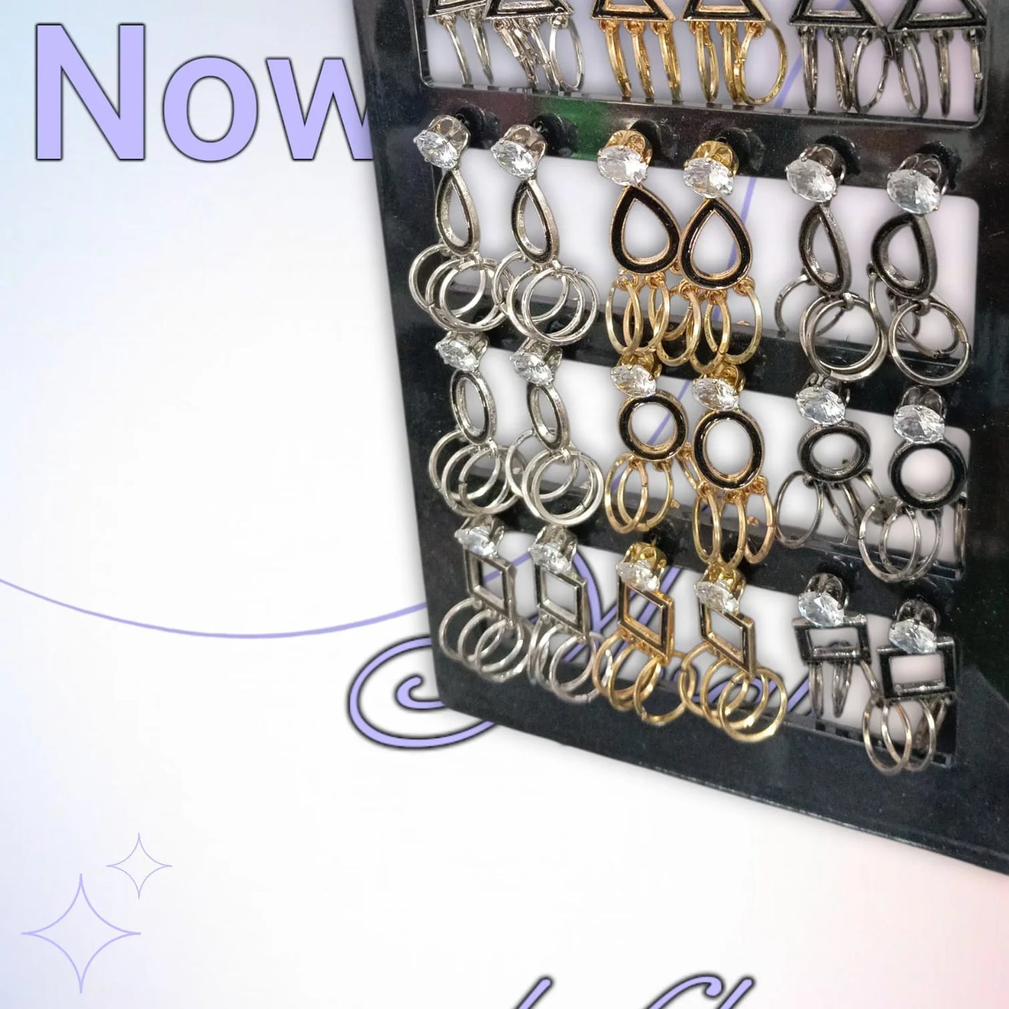 10801 {12 Pair} Earrings for Women & Girls | Sweet & Stylish Floral Design