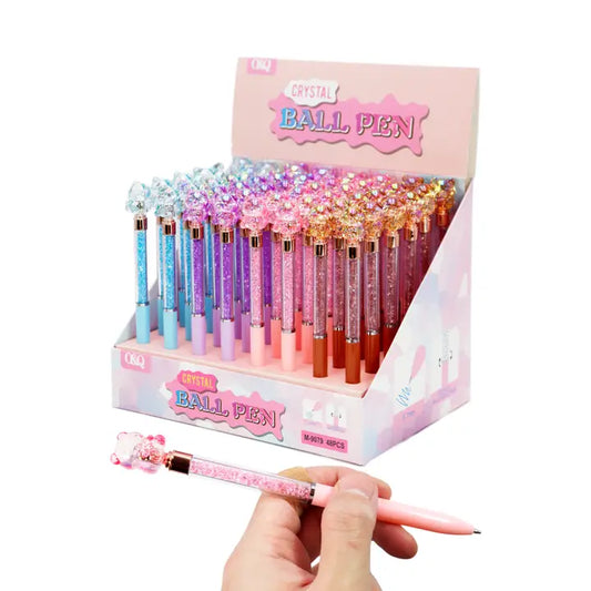 1881016 Crystal Ballpoint pen Bow Pens for Kids Cute Panda pens for boys Girls pens