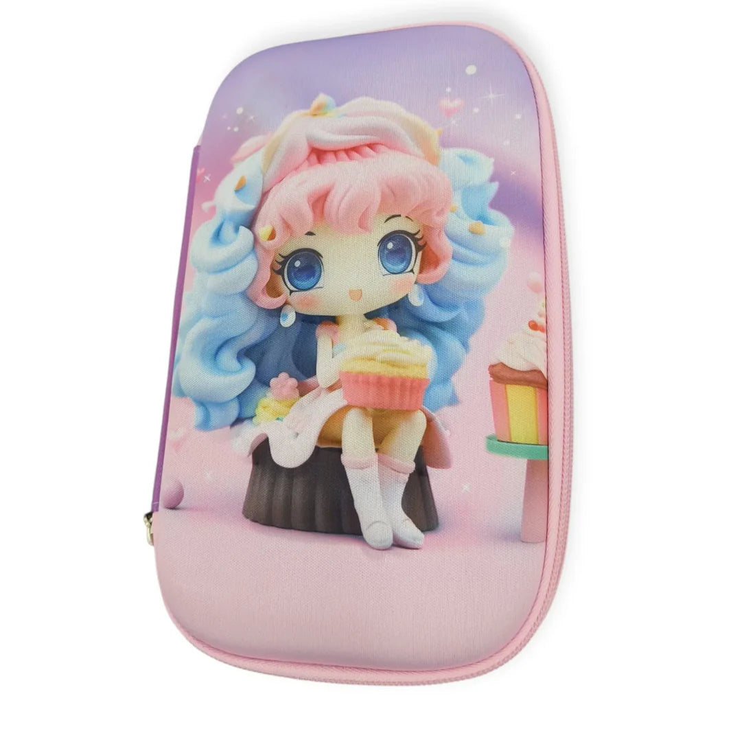 GBT-5957 Cut Doll Pencil Pouch | Large Stationery Pencil Pouch with Zip Closure {Multicolor}