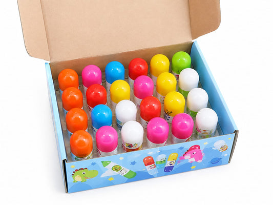 20992 (24 PCS) Cute Capsule Pen for Kids – Colorful Cartoon Design, Fun Writing & School Stationery