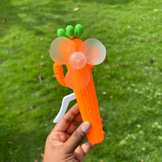 21140 Cactus Hand Fan for Kids & Adults, Cute Burger & Fries Hand Press Fan, Portable, Lightweight Summer Toy for Trave
