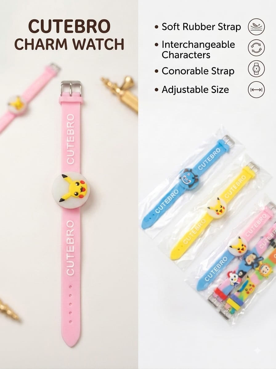 21042 (Pack of 12) Random Cartoon Character Kids Wrist Watches