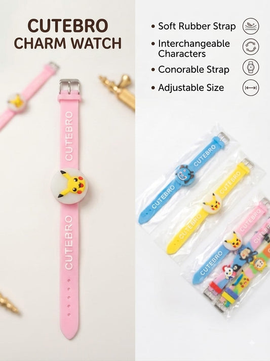 21042 (Pack of 12) Random Cartoon Character Kids Wrist Watches