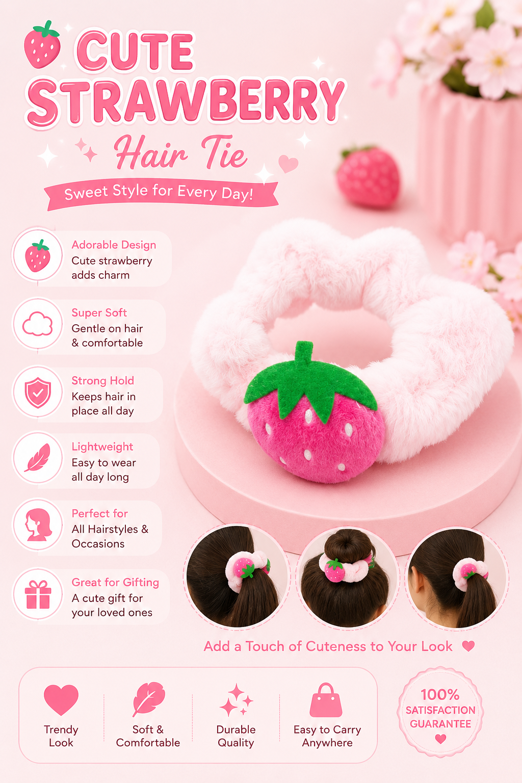 20621 Cute  Headbands Fruity Design for girls {Random Color}