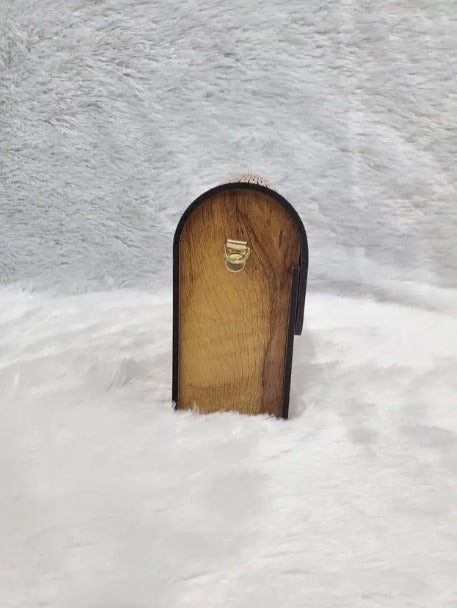 20031 Handcrafted wooden purse for women