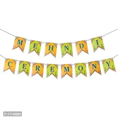 8038 Mehndi Ceremony Paper Banner