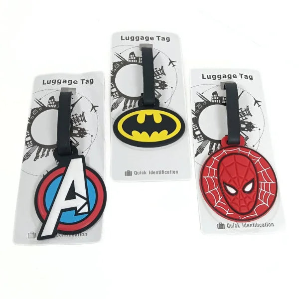 11169 Suitcases Bag Baggage Travel Tags Identifiers Cool Unique Funny Fun Large Silicone Name Luggage ID Tags for Kids Women