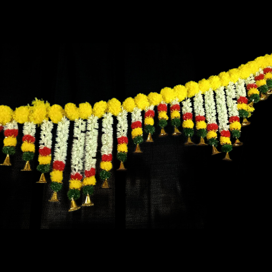 11158 Home Decoration Artificial Premium Design Flower door toran for diwali, onam, house warming and other festivals {6 Feet}