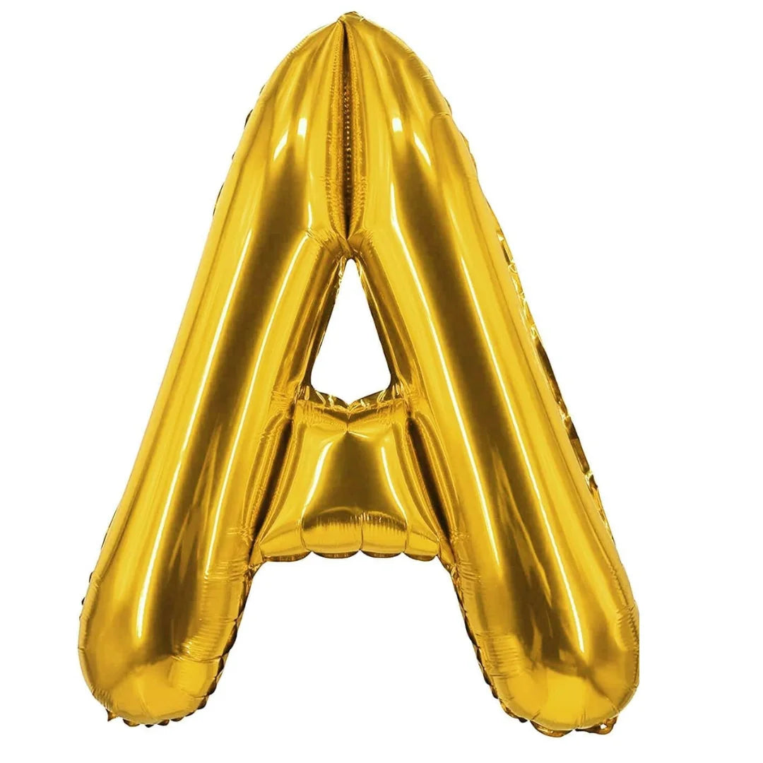 9005 – (10 pcs) A Gold Letter Foil Balloon