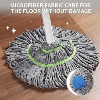 20046 Microfiber Twist Mop with Stainless Steel Handle | Heavy Duty Floor Cleaning