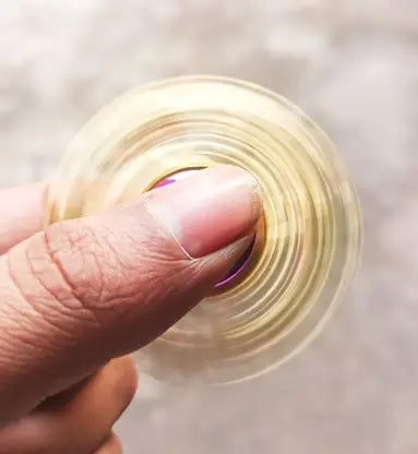 10373 {1 Pcs} Random Design Gold Finger Hand Spinner Fidget Spinner Toys for Kids (Gold}