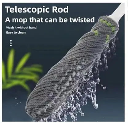 20046 Microfiber Twist Mop with Stainless Steel Handle | Heavy Duty Floor Cleaning