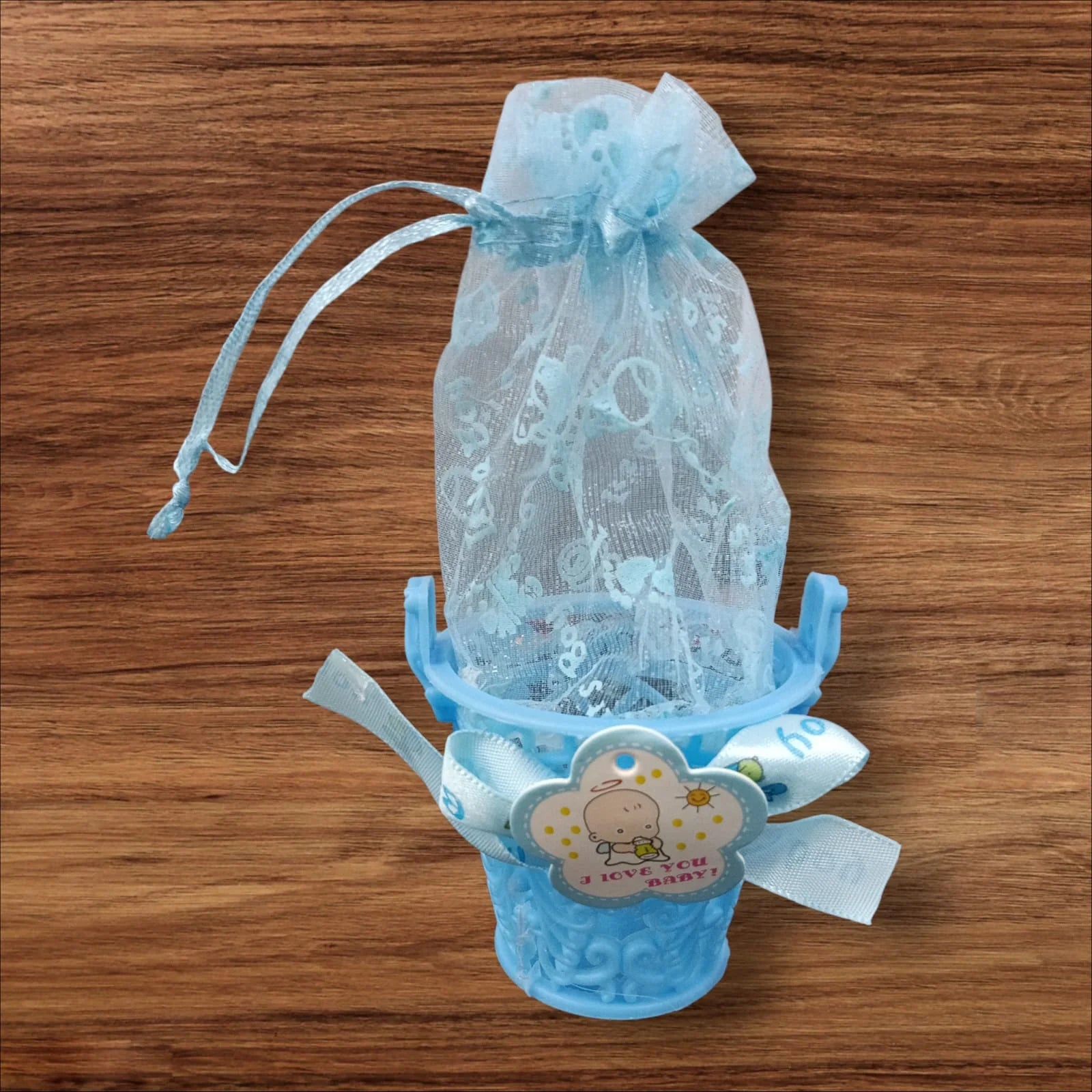 20050 {12 Pcs} Baby Shower Candy Bags Candy Favors Bags Blue Bag