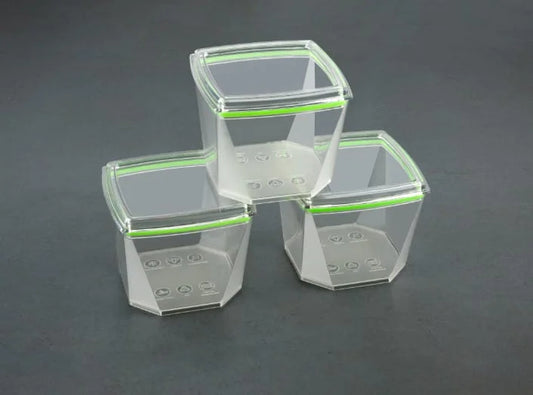 10338 Air Tight Unbreakable Multipurpose Transparent Jars and Storage Container 500ml Set Of 2 Pcs