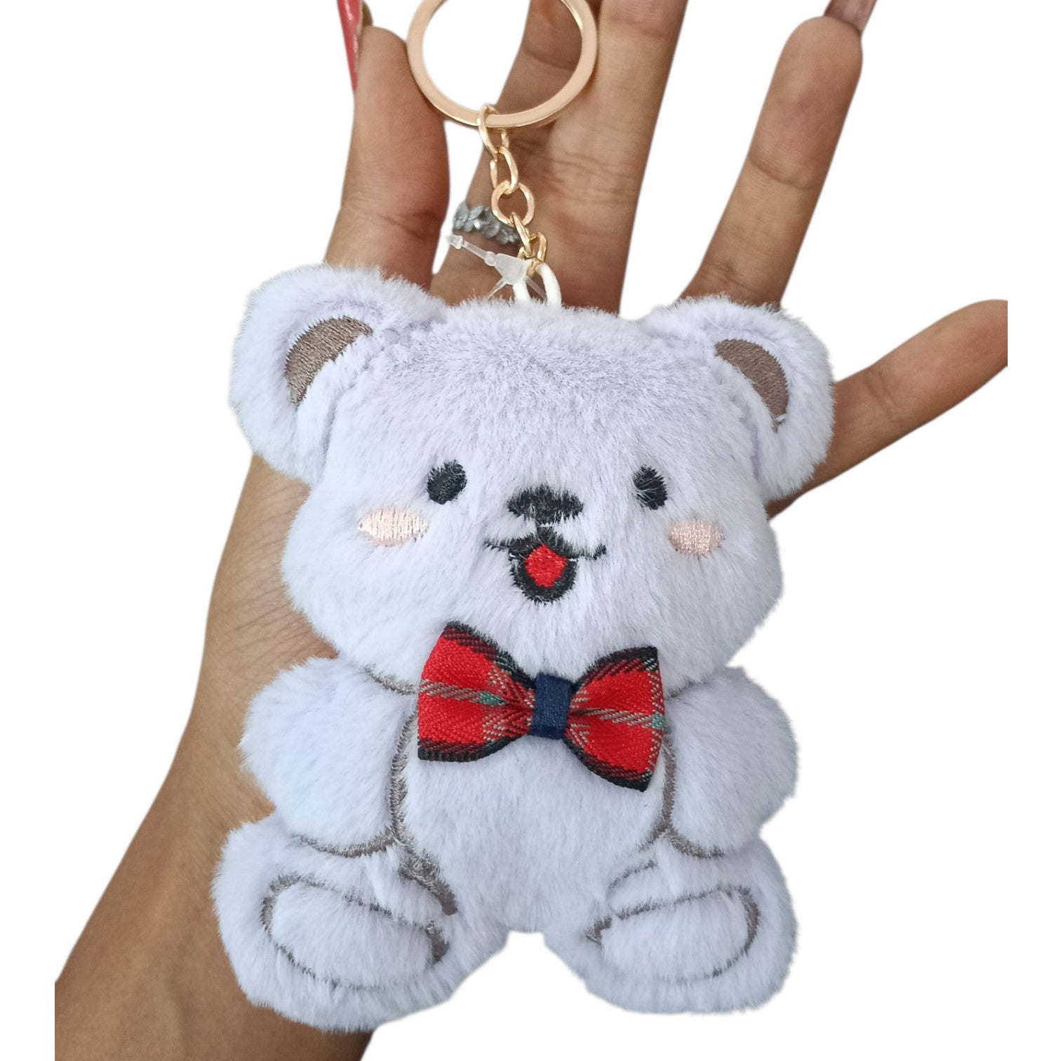 G-1076 Teddy Bear Plush Keychain for Girls and Boys {Multicolor}