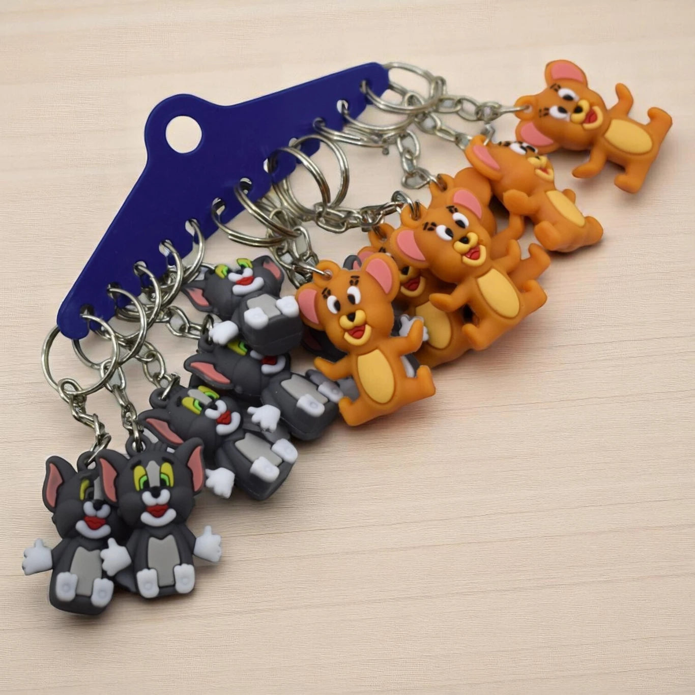 20385 {12 Pcs} Tom and Jerry keychains for Birthday return Gift