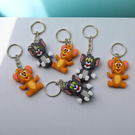 20385 {12 Pcs} Tom and Jerry keychains for Birthday return Gift