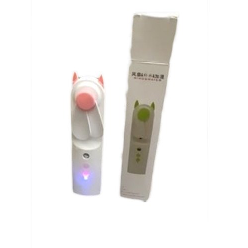 F-02 Portable 2 IN 1 Water Spray Mist Fan Electric Usb Rechargeable Handheld Mini Fan Cooling Air Conditioner Humidifier For Outdoor