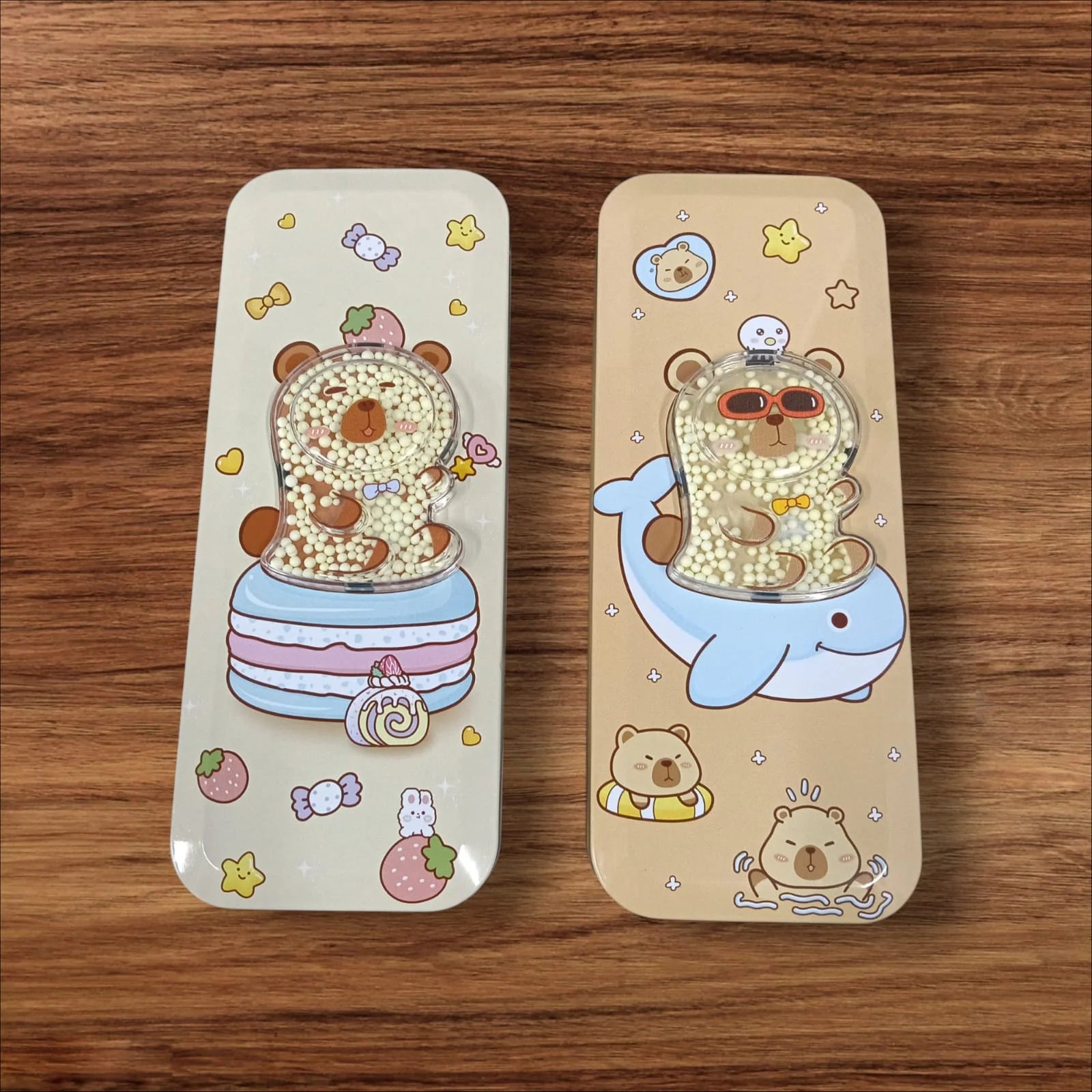 B-783 Metal Pencil Case Box – Double Compartment for Kids