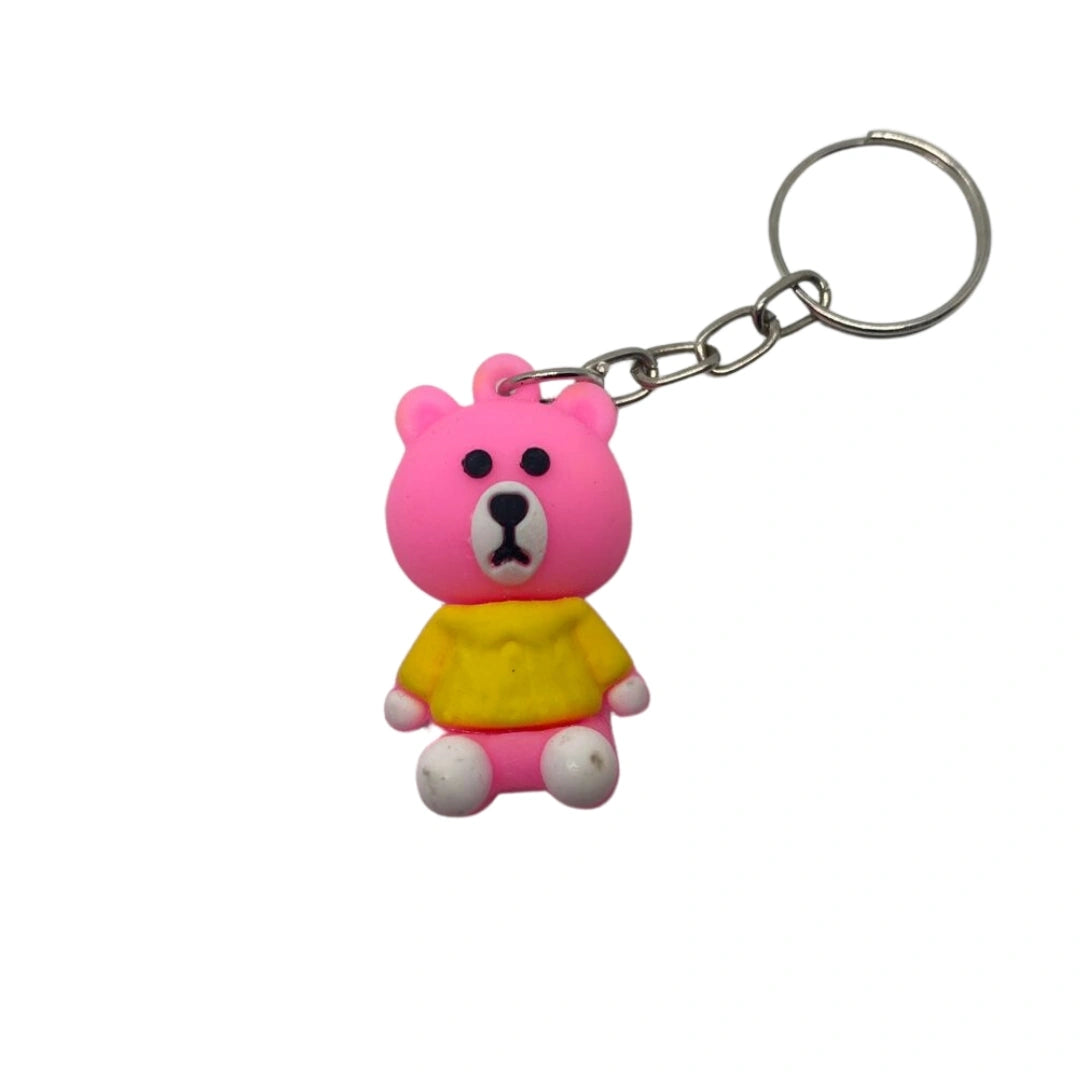 20129 (12 pcs) Cute Character Keyrings Keychains for Girls Random Design