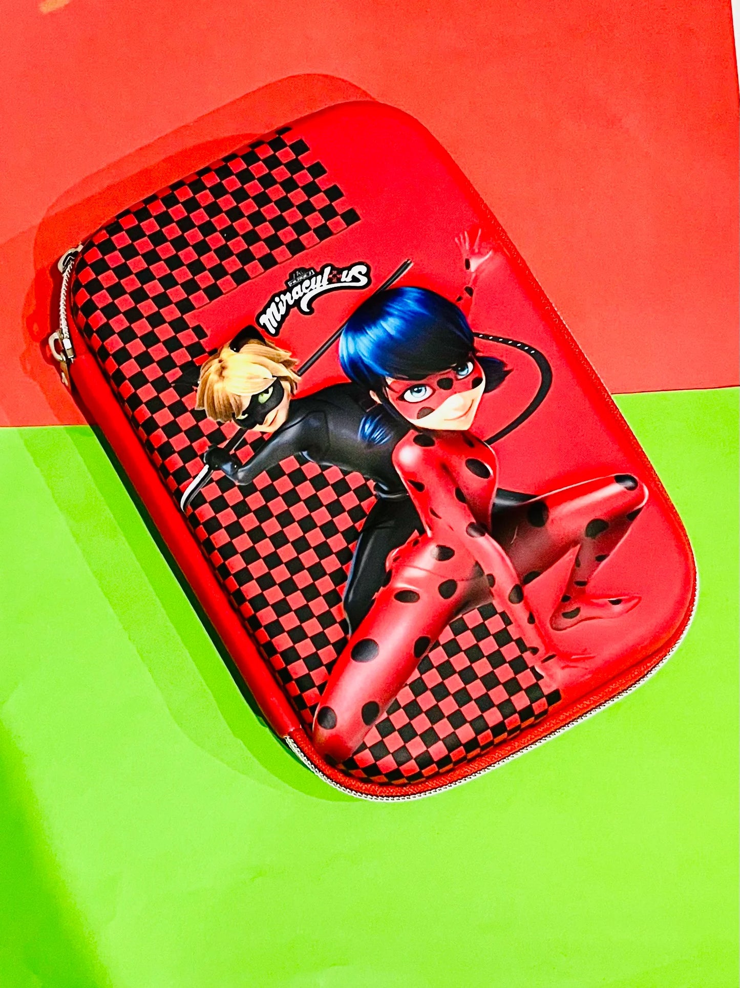 10556 3D Theme Miraculous Pencil Pouches for Girls {Random Design}