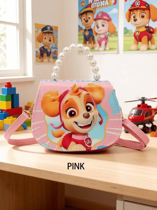 20947 Cartoon Print Kids Mini Sling Bag | Cartoon Crossbody Shoulder Bag for Girls & Boys | Lightweight Travel & Daily Use Bag {Random Design}