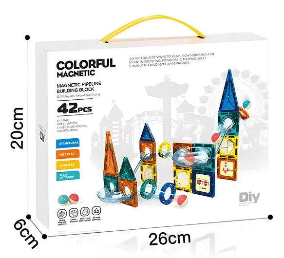 6023 – 42 Pcs 3D Magneti Blocks Educational for kids