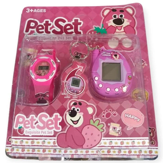 20094 Digital Watch and Keychain For Boys & Girls for Kids (Random Design)