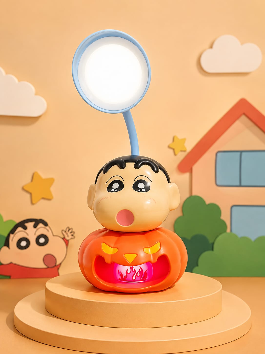 XJD-560 Shin Chan Night Light, Anime Desk Lamp, Crayon Shin Chan Room Decor, LED Character Light, Kawaii Anime Gift, Bedroom Lamp Collector