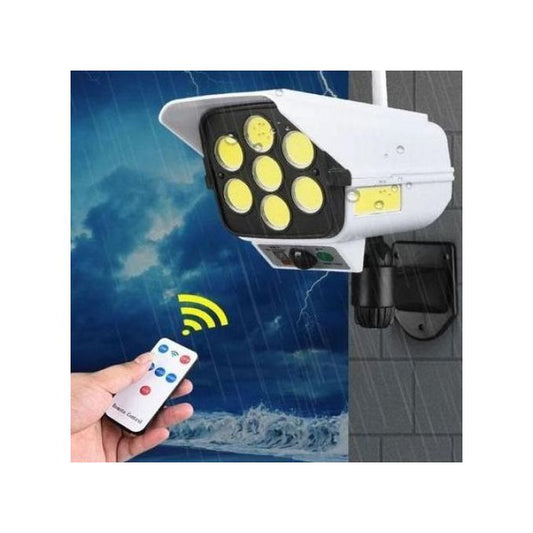 20729 Solar Light Outdoor 77 Led Motion Sensor Security Wireless Camera Shaped Wall Lamp,Waterproof, Rotatable for Home, Outdoor, Garden with Remote Control