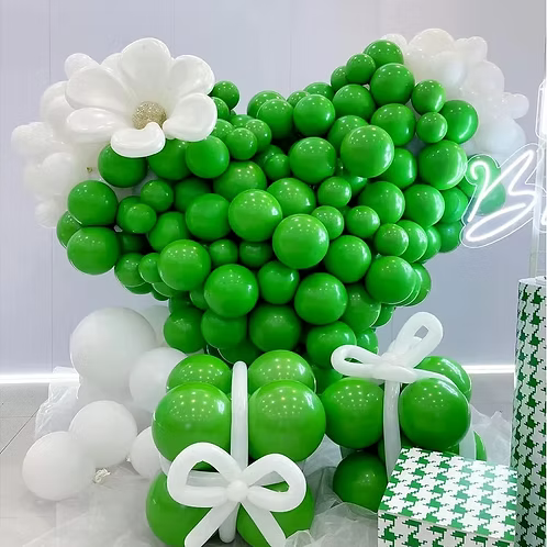 20456  (50 pcs) Green Metallic Balloons