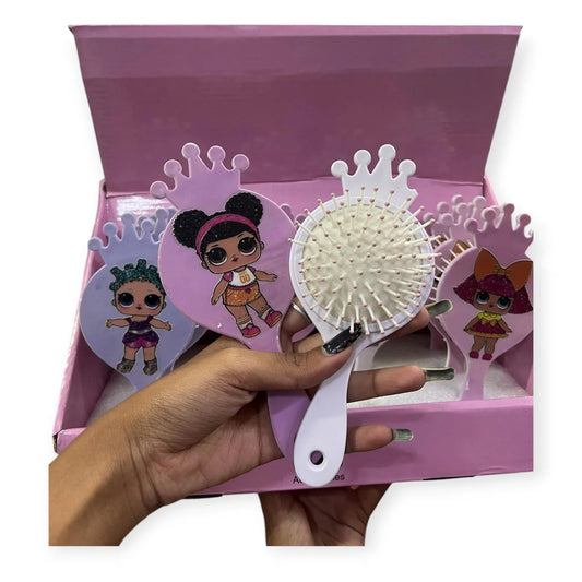 20170 Mini Hair Brush Pain Free Comb for Women, Men, Boys and Girls {Random Design}