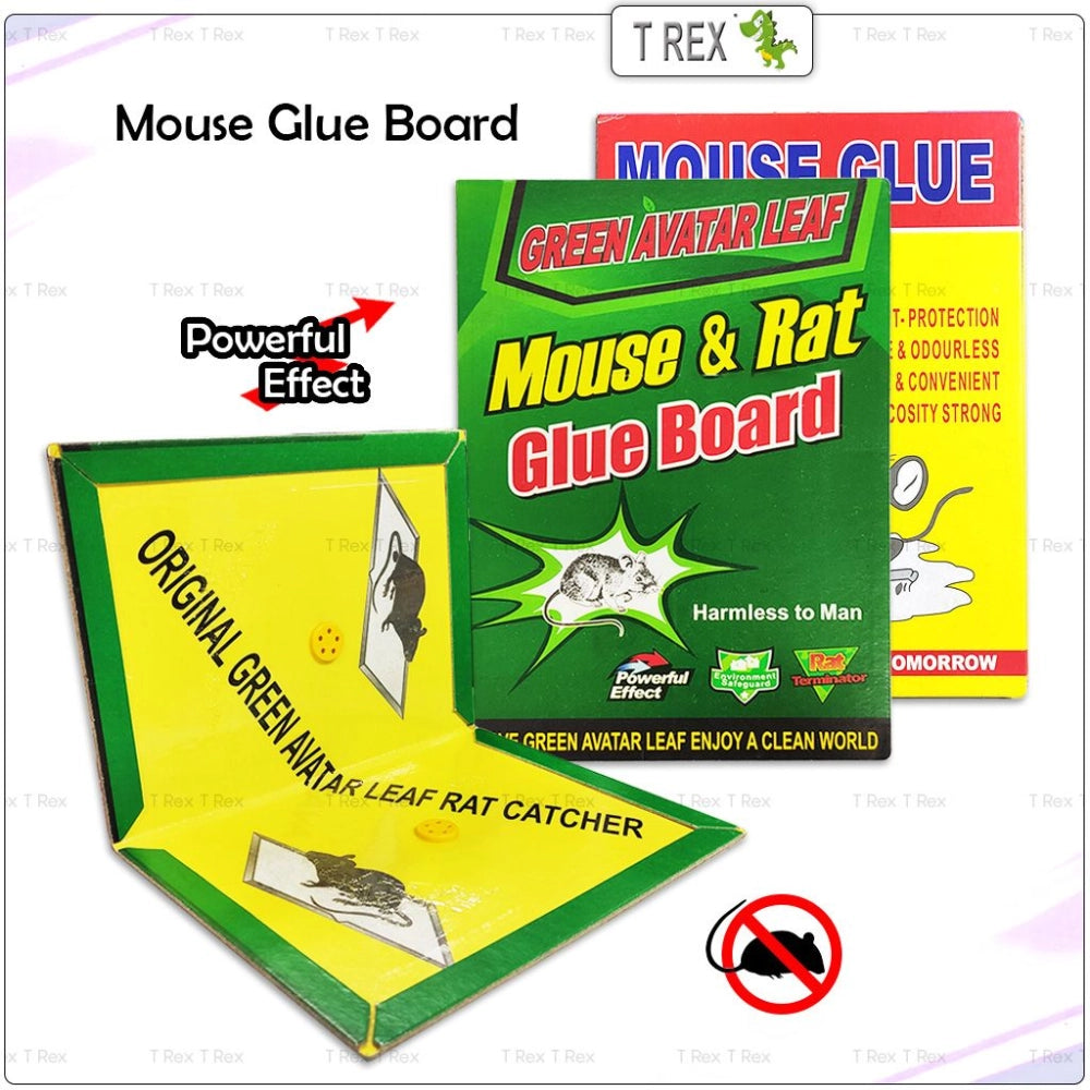 20974 {Pack of 1} Mouse & Rat Glue Trap Board | Strong Adhesive Rat Catcher | Non-Toxic Sticky Trap |