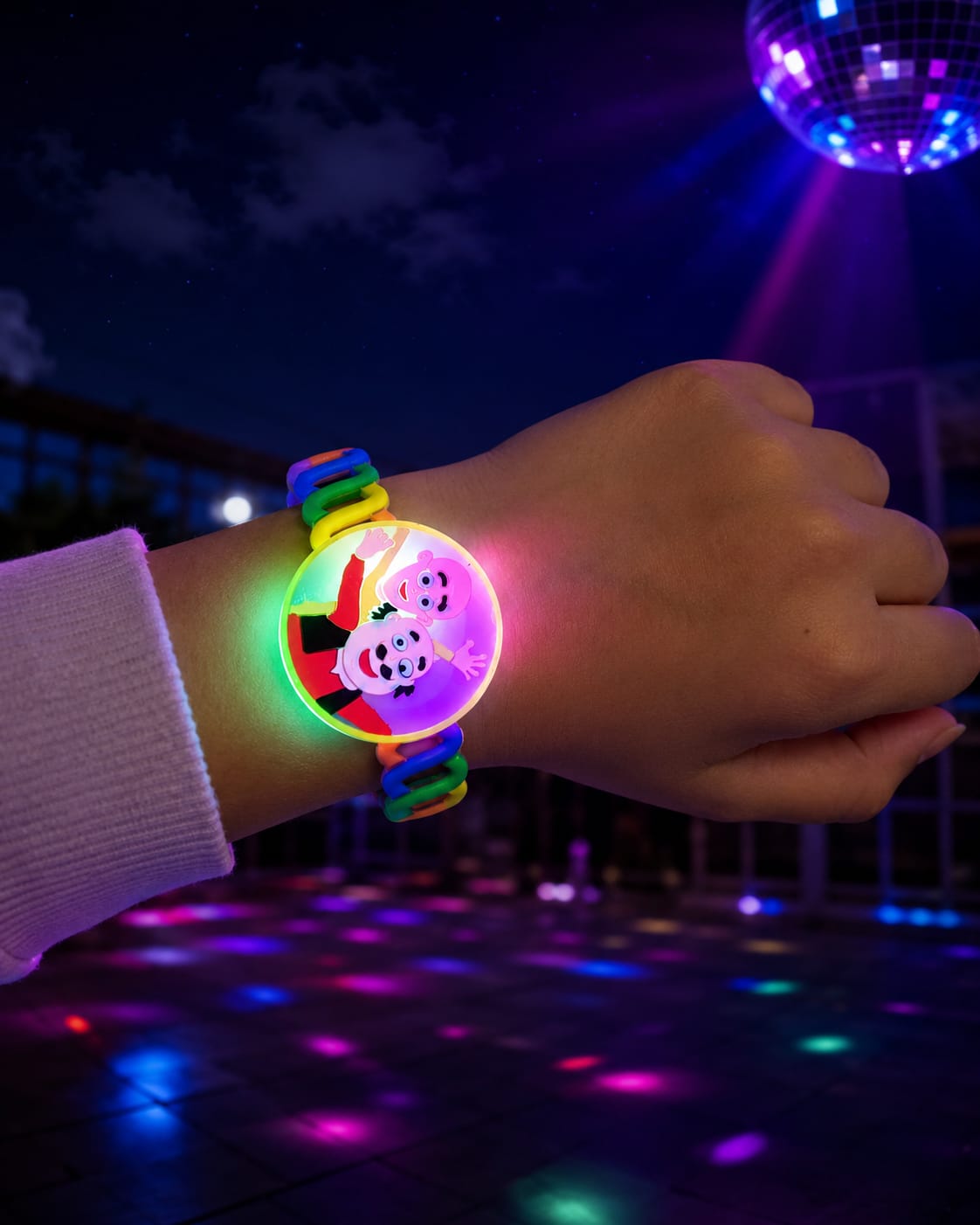 20812 Cartoon Character LED Rakhi Light Rakhi {Random Design}