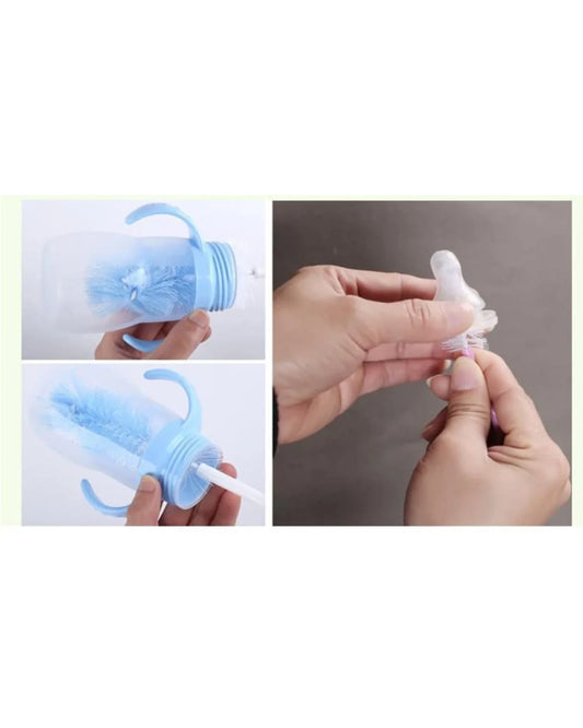 373 – 2-in-1 Bottle and Nipple Brush (Multicolor)
