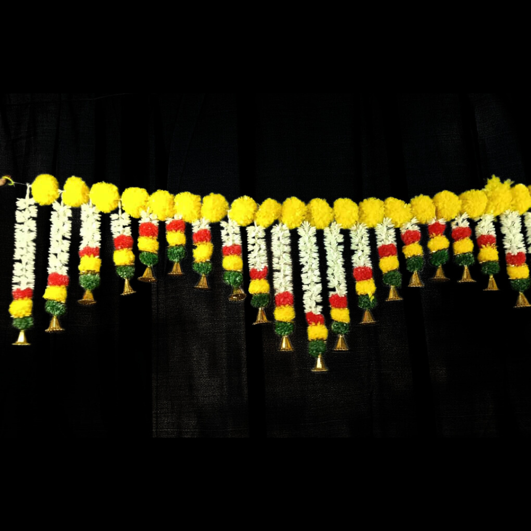 11158 Home Decoration Artificial Premium Design Flower door toran for diwali, onam, house warming and other festivals {6 Feet}