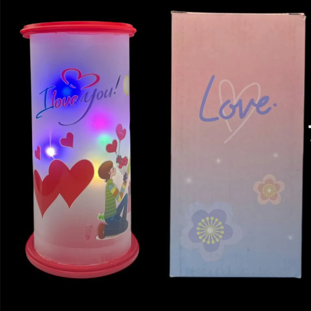 10215 Love Valentines Day ,Lamp Gift Showpiece Mix Model With Lights