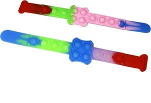 10807 Pop It Friendship Bands Wrist Bands Bracelets Rainbow Colour Random Design