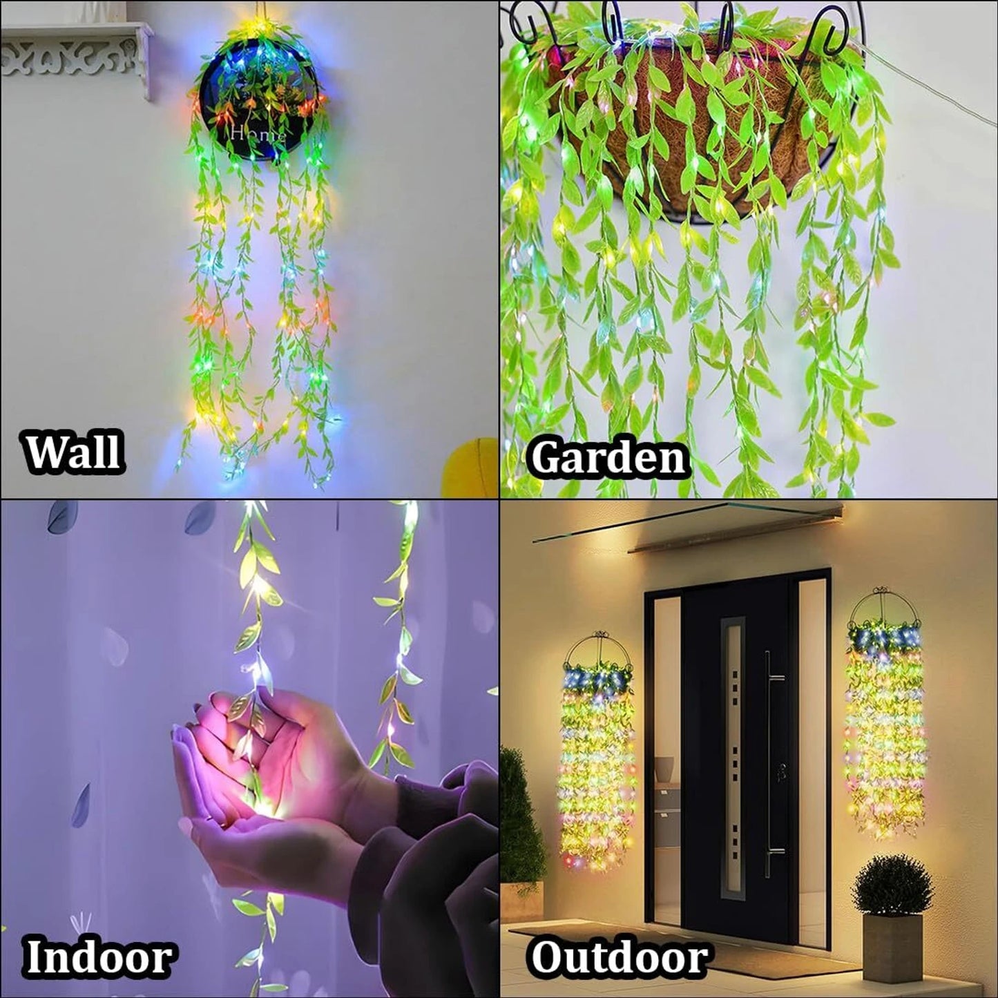 21104 LEDs  Multicolor Flickering Leaf Rice Lights size-13*7*8cm