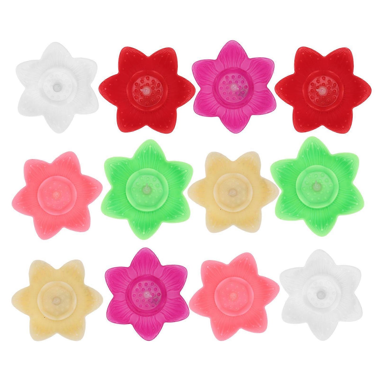 11159 {Pack of 6} Lotus Lantern Night Lamps Decorative Night Lights Lanterns Floating Pool Lights Pool Lotus Lights Floating Flower Lights for Pond Beautiful Lantern Night Flower Light